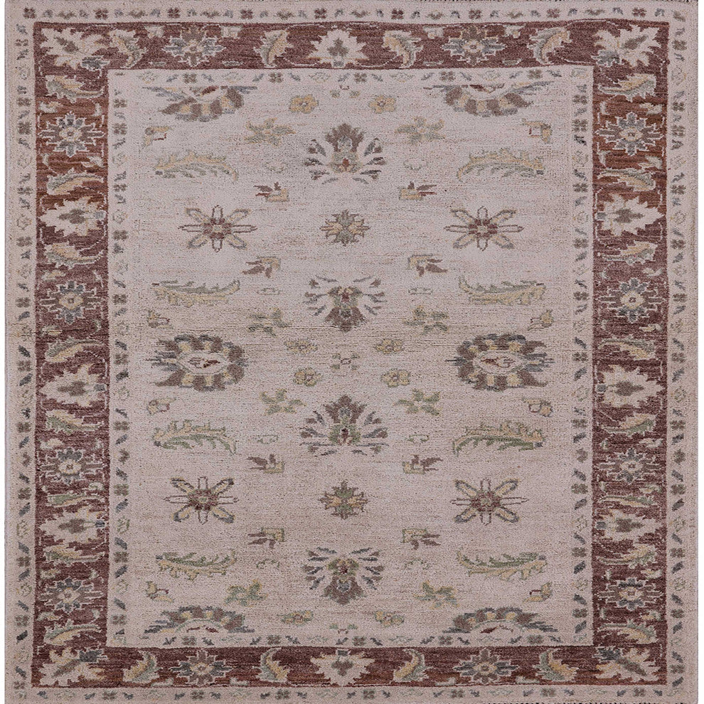 Ahgly Company Indoor Square Mid-Century Modern Area Rugs, 3' Square