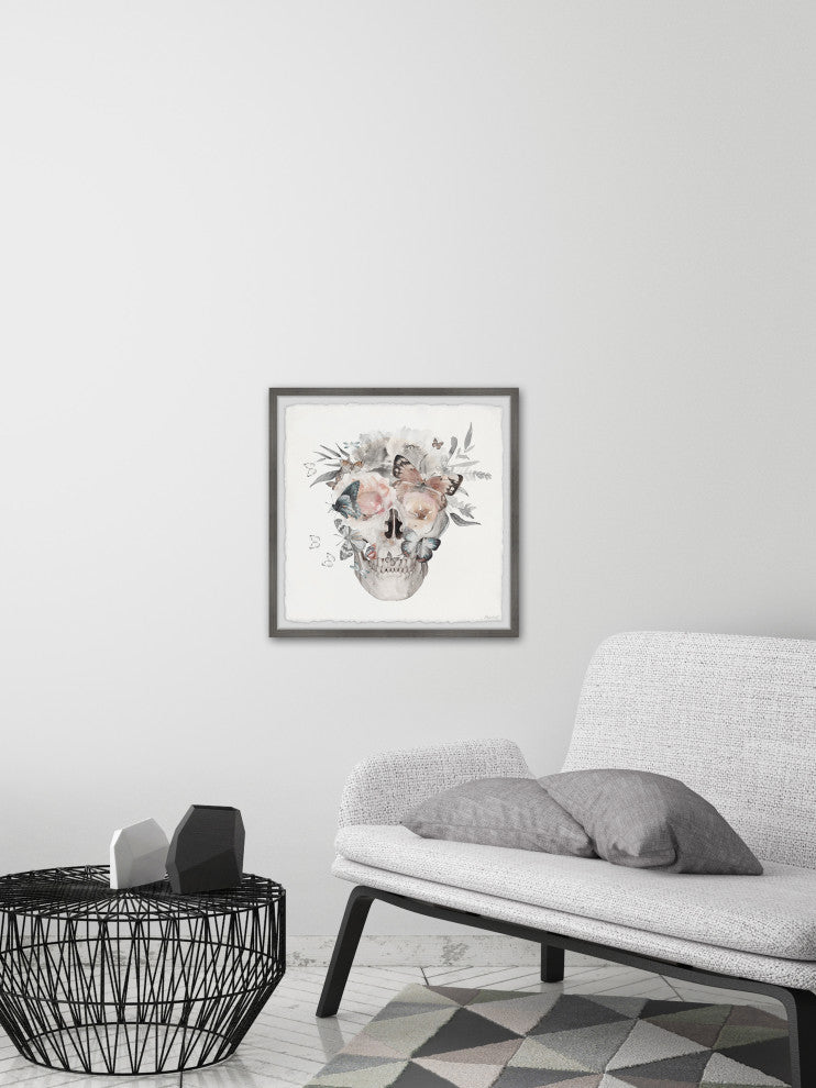 "Flowers Grow Out" Framed Painting Print, 12x12
