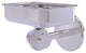 Satellite Orbit Two Wall Mount Soap Dish With Twist Accents, Polished Chrome