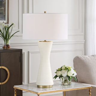 Uttermost Ridgeline Matte White Table Lamp
