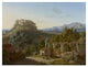 "Landscape with the Castle of Massa di Carrara" Print by Leo von Klenze, 18"x14"