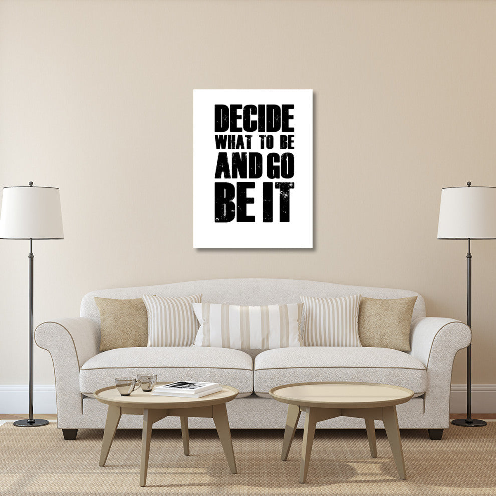 "Be It Poster White" Fine Art Print