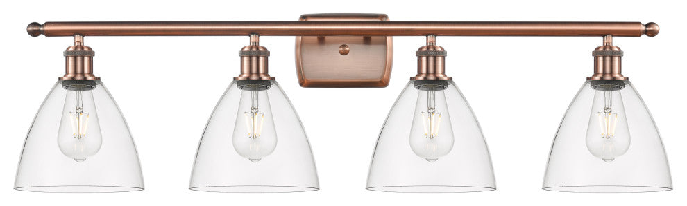 Innovations 516-4W-AC-GBD-752 4 Light Bath Vanity Light, Antique Copper