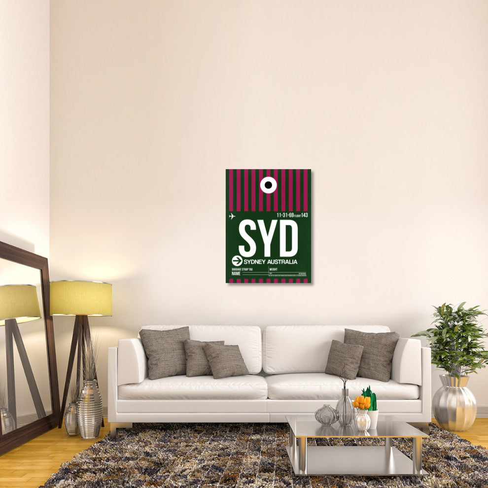 "SYD Sydney Luggage Tag 2" Fine Art Print