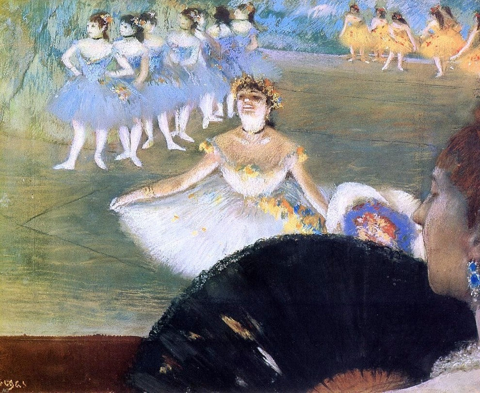 Edgar Degas Dancer With a Bouquet of Flowers, 20"x25" Wall Decal
