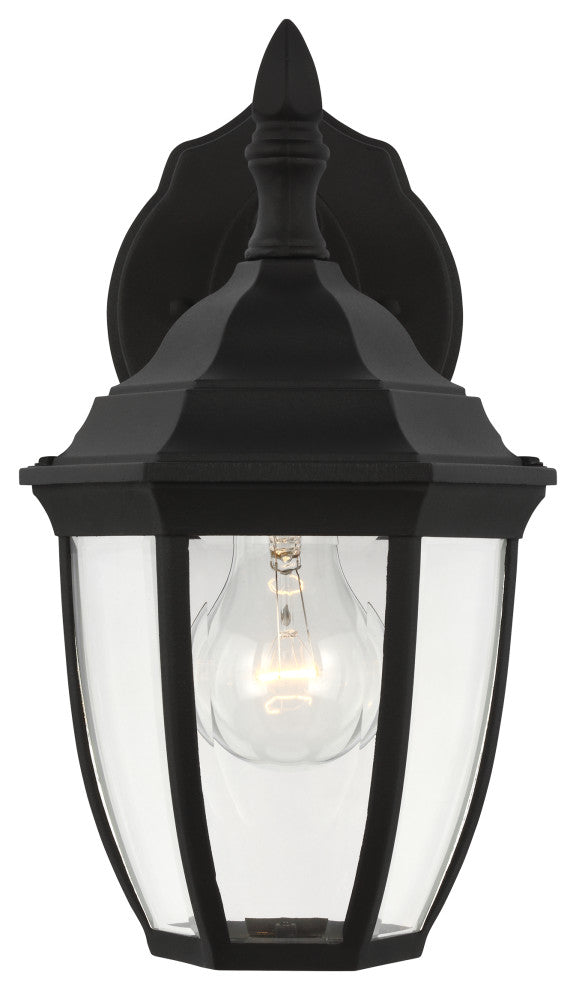 Bakersville Small 1-Light Outdoor Wall Lantern, Black