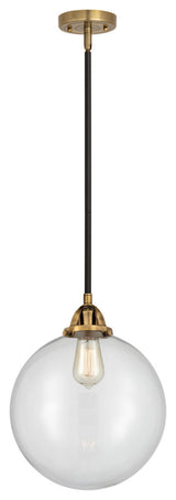 Beacon Mini Pendant, Black Antique Brass, Clear, Clear