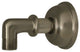 Showerhaus Classic Solid Brass Supply Elbow, Brushed Nickel