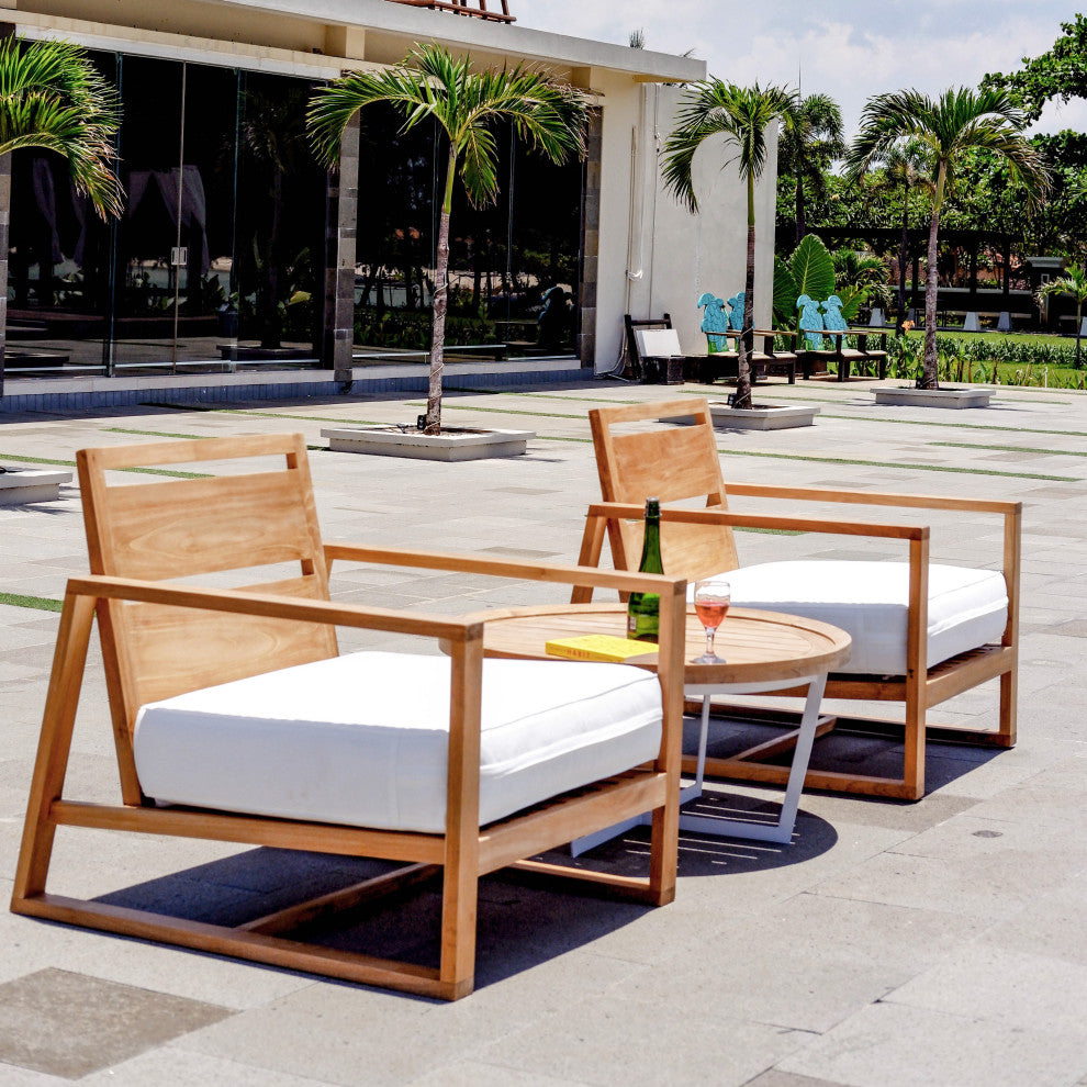 Catalina Bali Teak Outdoor Lounge Chair