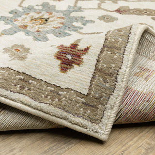 Adeline Persian Inspired Ivory/ Multi Area Rug 5'3" x 7'3"