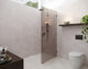 Ursa 30"x78" Frameless Fixed Glass Shower Panel With Bronze Tint, Oil Rubbed Bronze