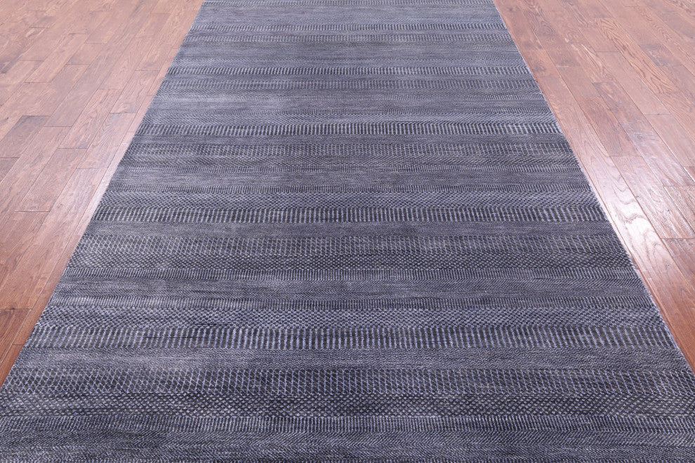 6' 1" X 18' 3" Hand-Knotted Savannah Grass Wool and Silk Rug Q11985