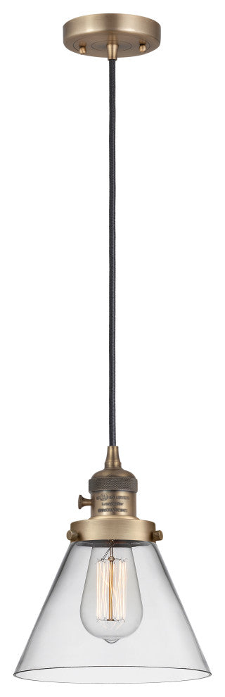 INNOVATIONS 201CSW-BB-G42-LED 1-Light Mini Pendant Brushed Brass
