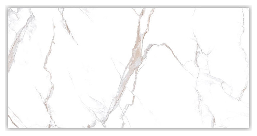 Calacatta Bronze Polished 12x24 Porcelain Tile