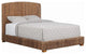 Bowery Hill King Size Panel Bed in Wood in Brown - Easy Assembly