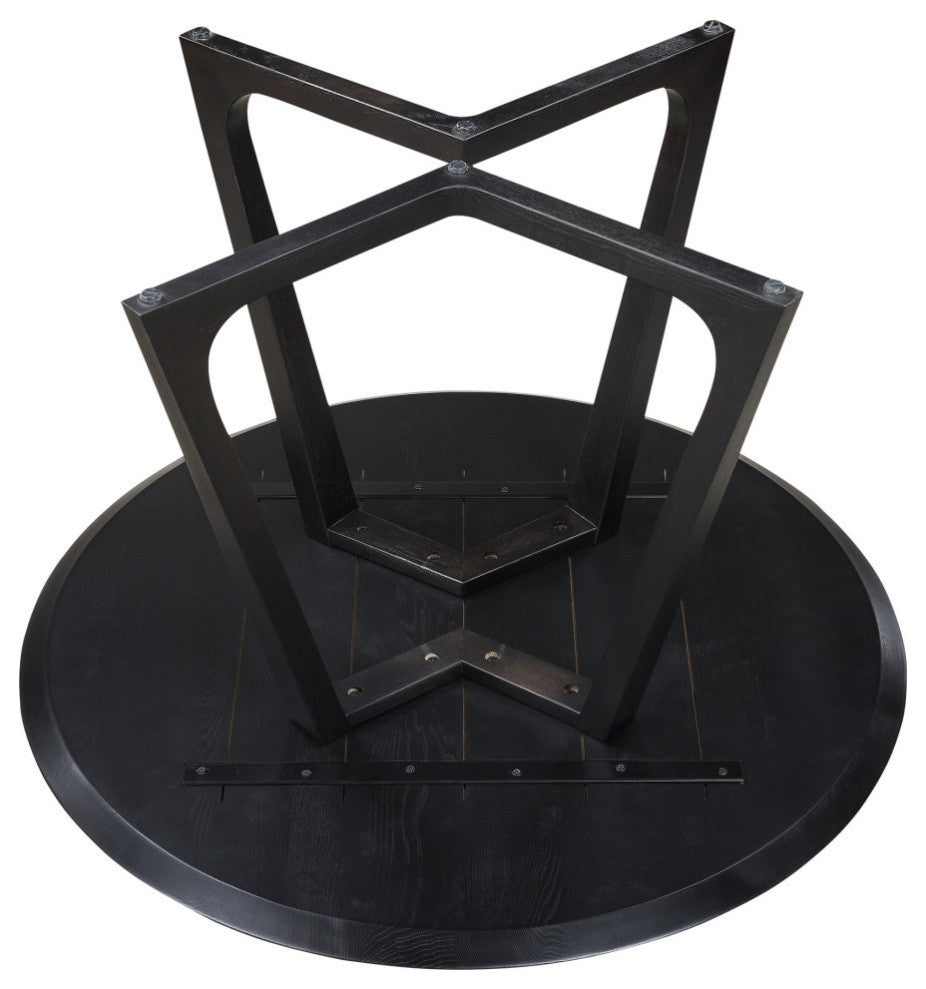 Godenza Dining Table Round Black Ash