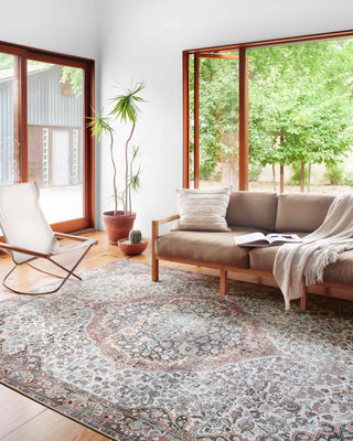 Durable Printed Wynter Area Rug by Loloi, Red/Multi, 2'-3" X 3'-9"