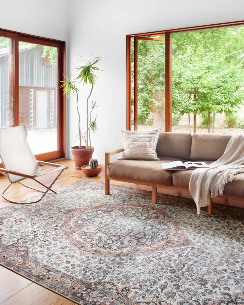 Durable Printed Wynter Area Rug by Loloi, Red/Multi, 2'-3" X 3'-9"