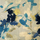 Linen Leaf Indigo Throw Pillow 20x20, with Polyfill Insert