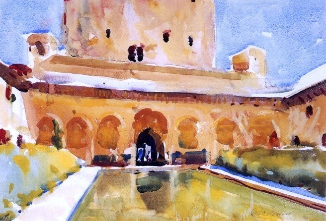 Charles Webster Hawthorne Court of the Myrtles- Alhambra Wall Decal