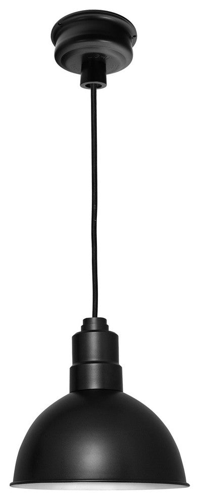 Blackspot LED Pendant Light, Matte Black, 10"