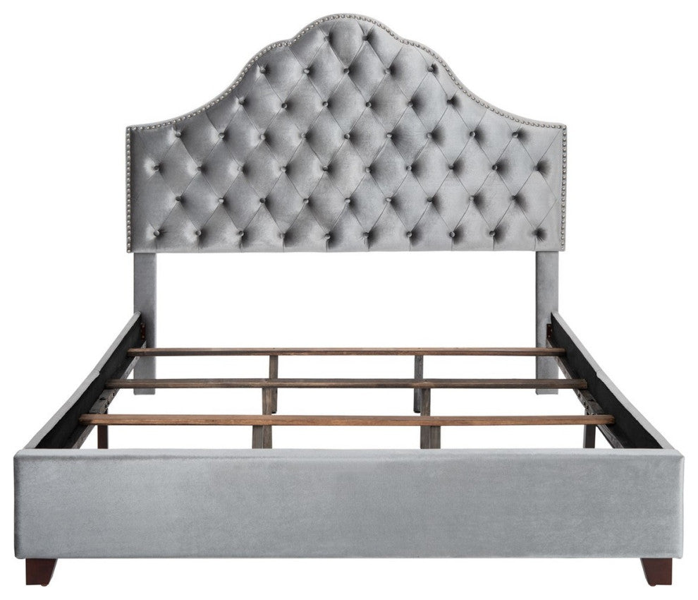 Safavieh Beckham Bed, Light Grey