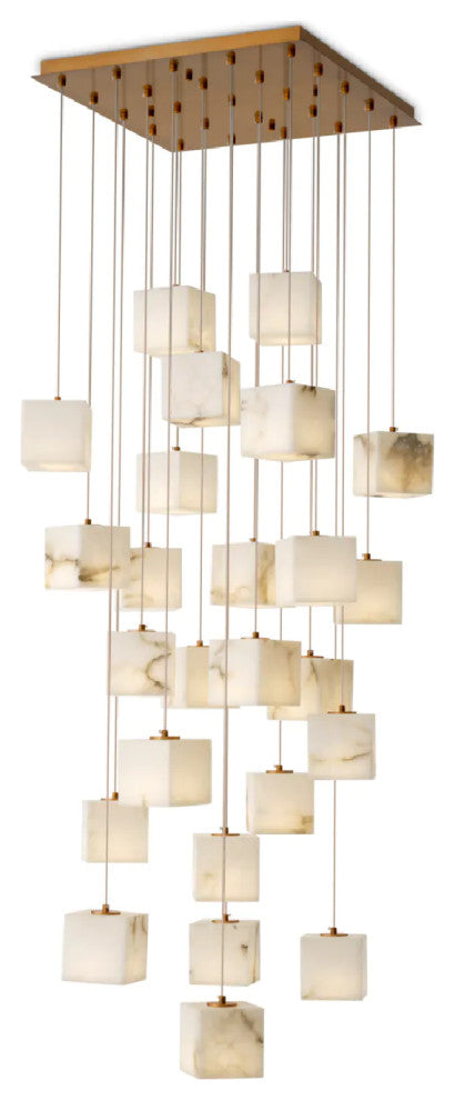 Alabaster Blocks Chandelier, Eichholtz Duboce