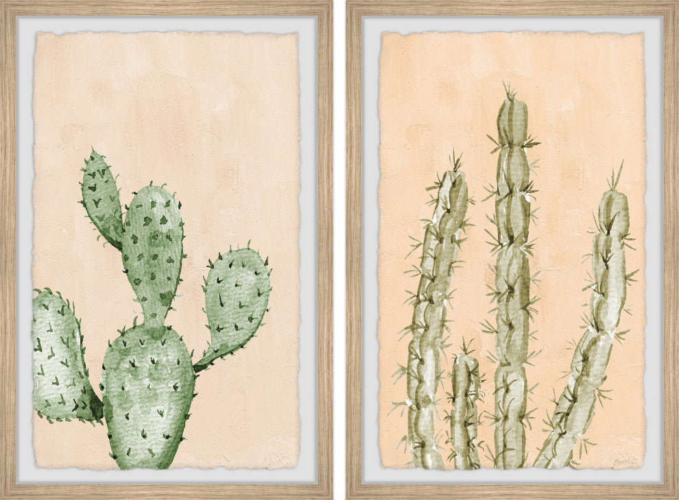 Be Like a Cactus Diptych, 2-Piece Set, 20x30 Panels
