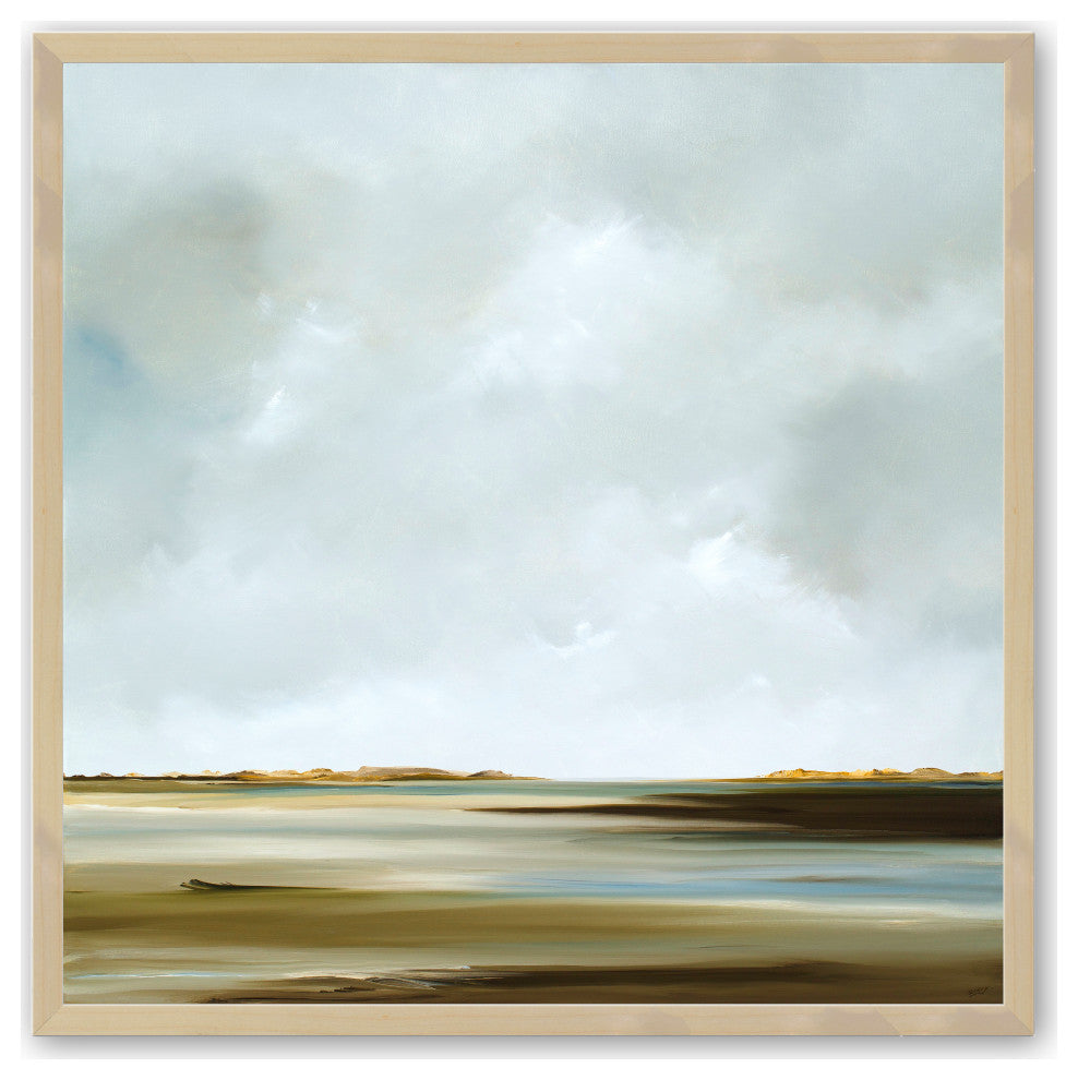 Raw Maple 16" x 16" Passages of Calm Framed Print