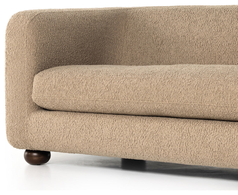 Gidget Sofa, 84", Sheepskin Camel