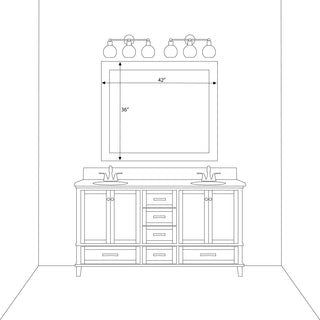 Pendleton Framed Wall Mirror, Satin Nickel, 36"x42"