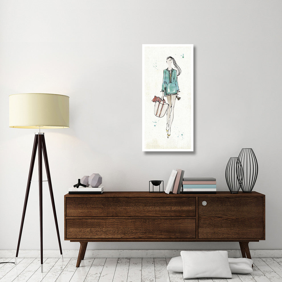 "Beach Divas IV Color" Digital Paper Print by Anne Tavoletti, 22"x46"