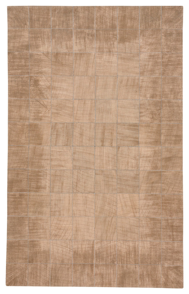 Capel Butte-Brushed Blocks Cinnamon 3675_800 Flat Woven Rugs - 8' X 10' Rectangl