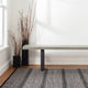Dash & Albert Malta Black Handwoven Wool Rug, Grey, 6' x 9'