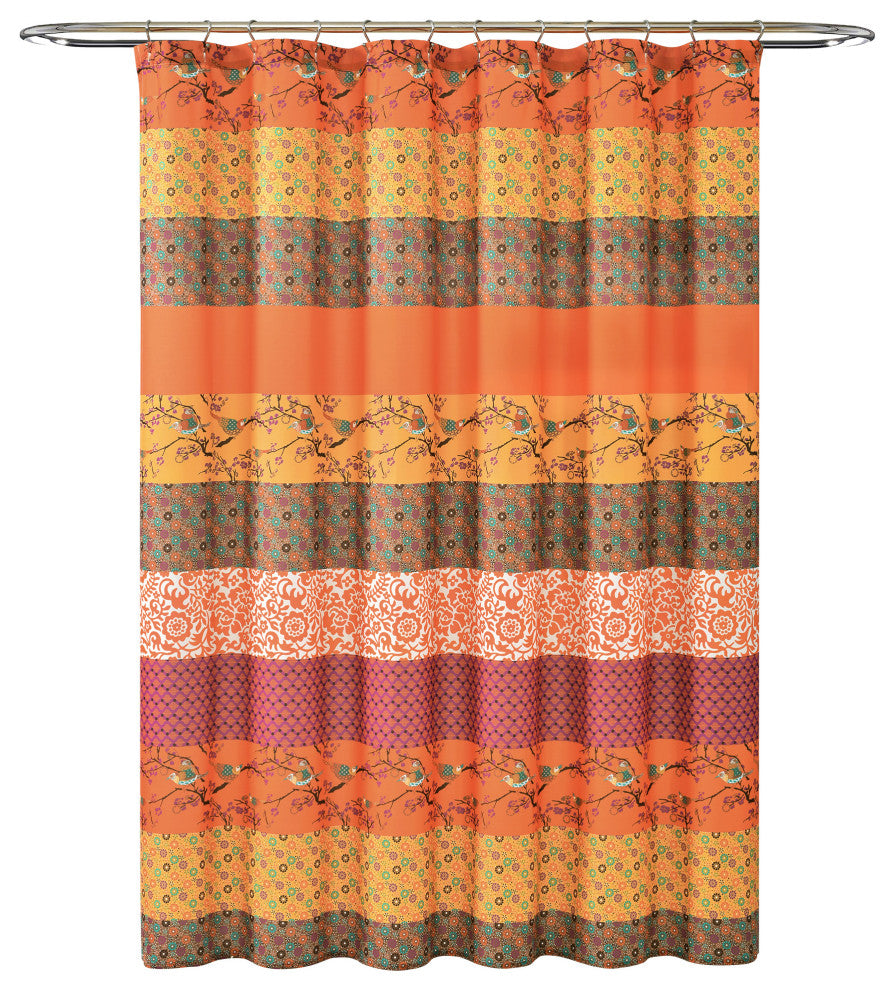 Royal Empire Shower Curtain, Tangerine