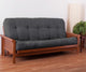 Blazing Needles Renewal 9" Microsuede Full Futon Mattress, Steel Grey