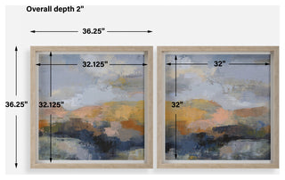 Uttermost Dusk Framed Prints, Set of 2