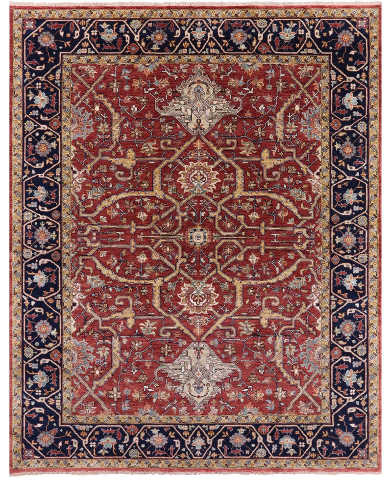 Persian Fine Serapi Handmade Rug 7' 11" X 10' 1" - Q16034