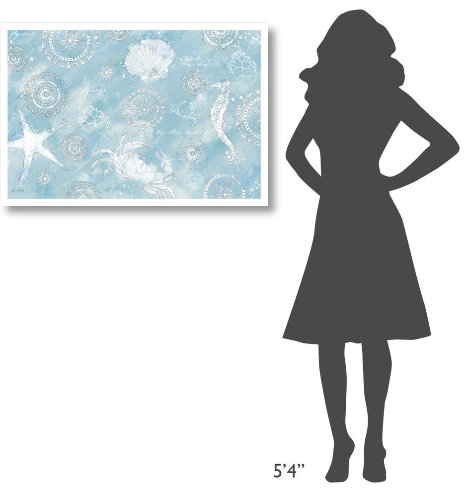 "Coastal Splash VI" Digital Paper Print by Katie Pertiet, 38"x26"