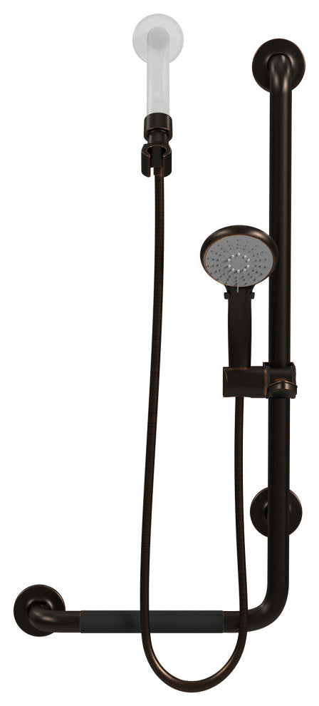 ErgoSlideBar Soft Grip 32mm Diameter ADA Compliant 500 lb Weight Capacity, Oil Rubbed Bronze, Right