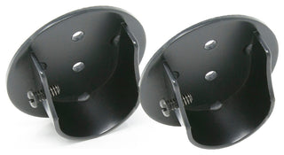 Inside Mount Brackets for 1 1/8"-1 1/4" Rods, Black, Set of 2