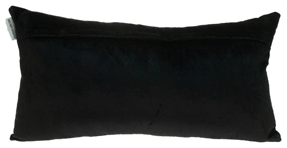 Parkland Collection Myra Black Throw Pillow, Rectangle, Black/Teal