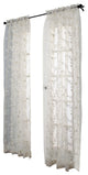 Venice Rod Pocket Curtain Panel 54 x 95 in White