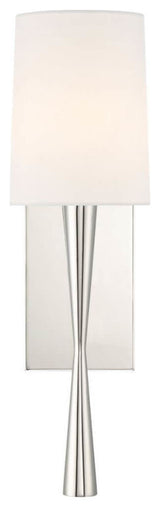 Crystorama Trenton 1-Light Sconce, Polished Nickel