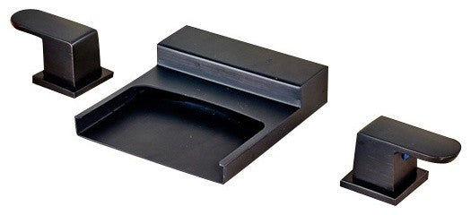 Ottawa Waterfall LED Bathroom Sink Faucet In Oil Rubbed Bronze Finish