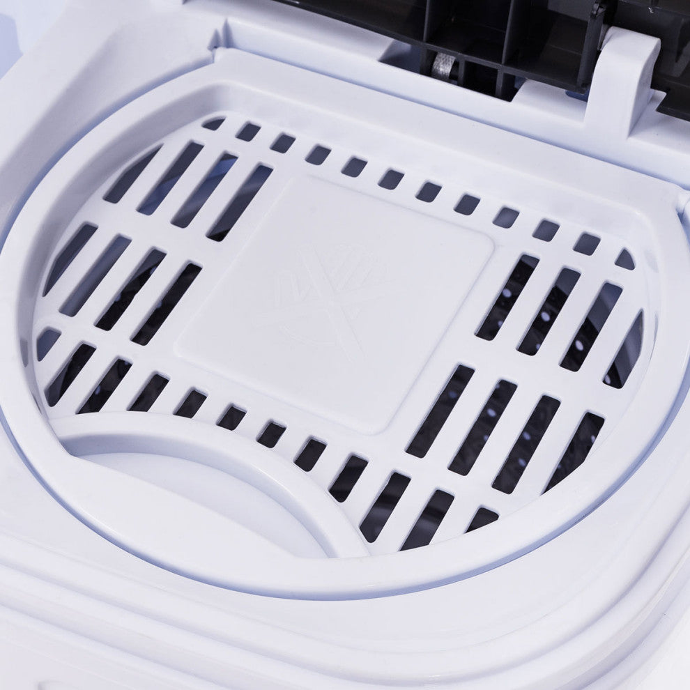 Costway Compact Mini Twin Tub 8lbs Washing Machine