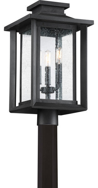 Wakefield 3-Light Outdoor Lantern, Earth Black
