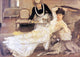 Henry Caro-Delvaille Tea Time, 18"x27" Wall Decal