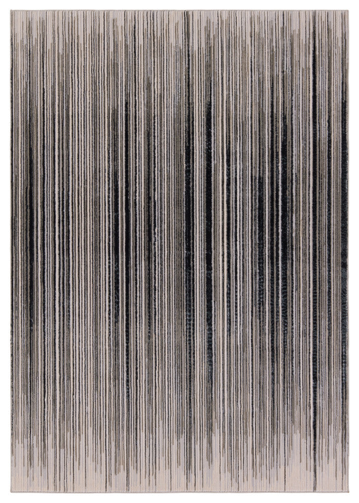 Jaipur Living Adilah Striped Gray/Cream Area Rug 7'10"X10'6"