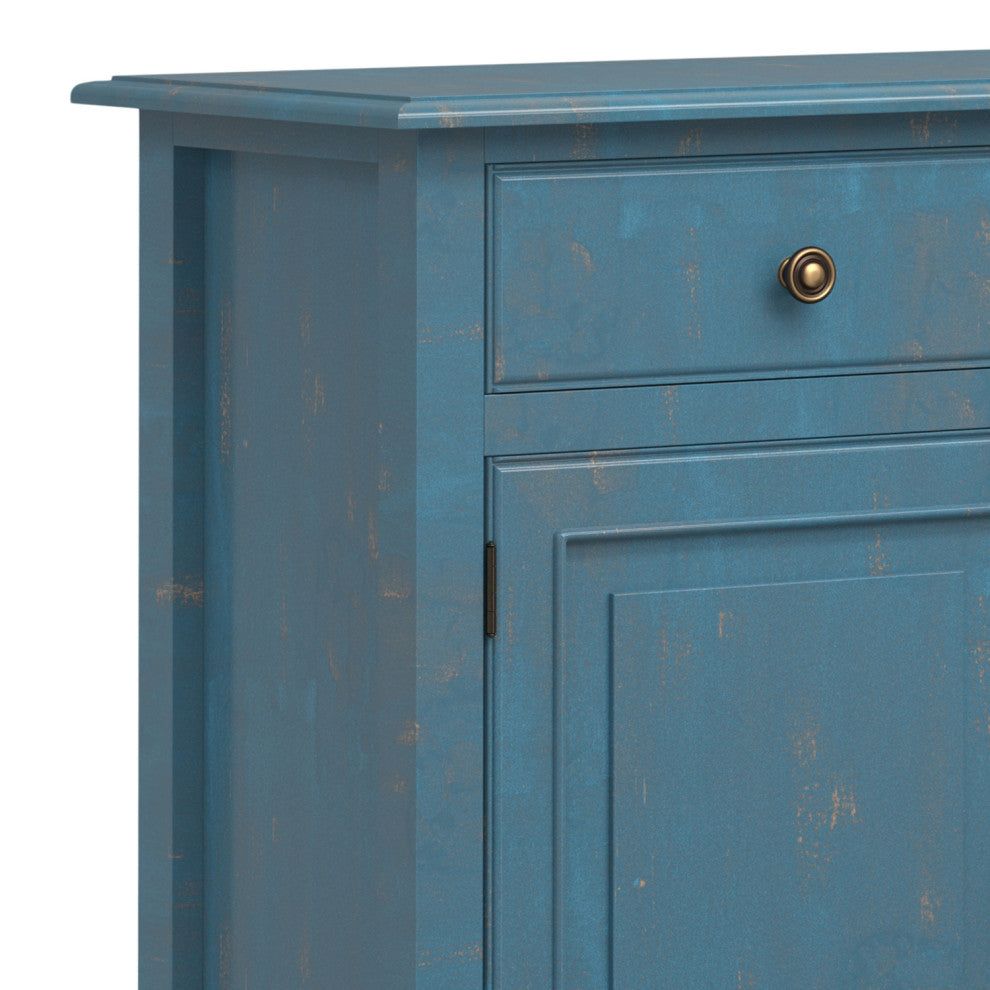 Connaught Entryway Storage Cabinet, Distressed Coastal Blue